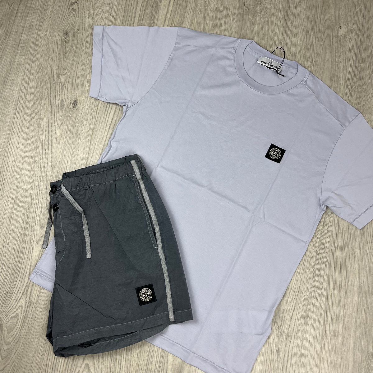 Stone Island Holiday Set - Lilac/Avio Blue Castmark
