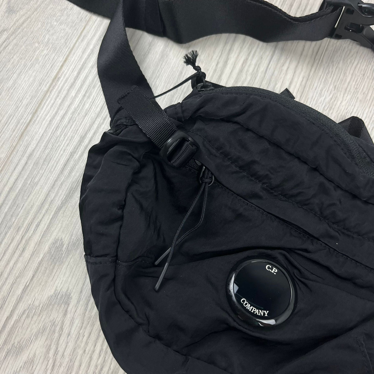 CP Company Zip Chrome Bag - Black Castmark