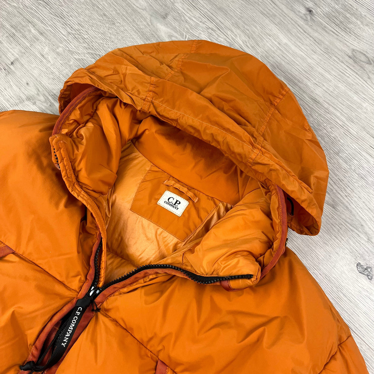 CP Company Nycra-R Down Jacket - Russet Orange Castmark
