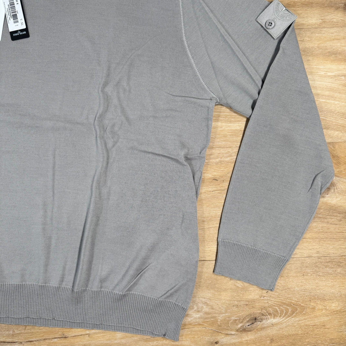 Stone Island Light Pure Wool Ghost Sweatshirt in Dust Grey Castmark