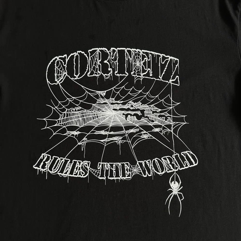 CORTEIZ Spider Webb T-Shirt - Black