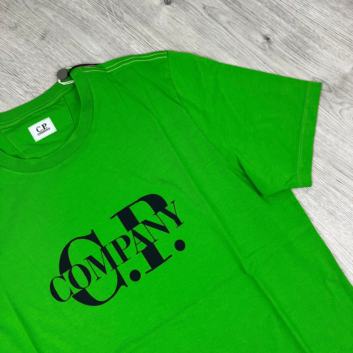 CP Company Printed T-Shirt - Green Castmark