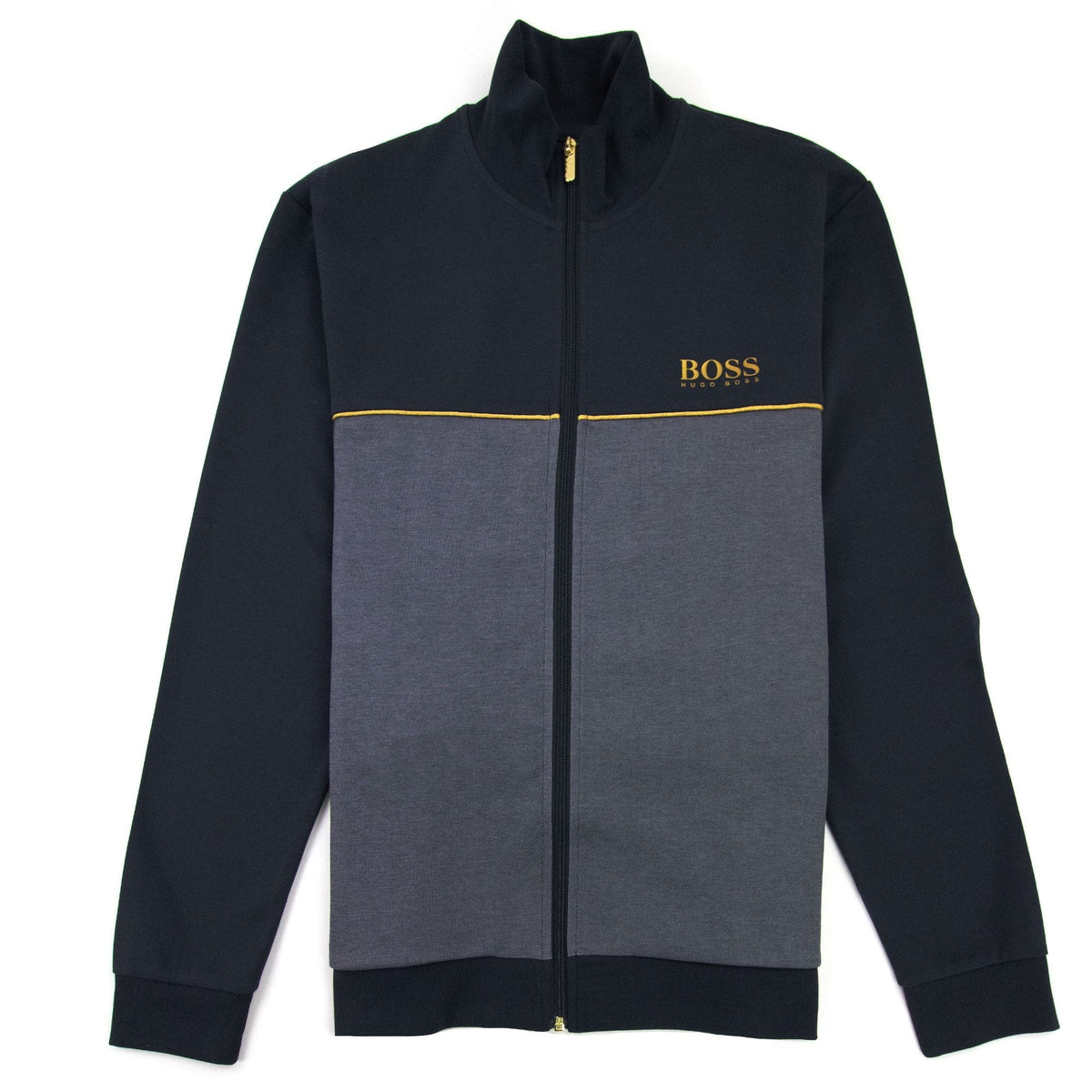 Hugo Boss Metalic Logo Tracksuit Jacket Dark Navy 403