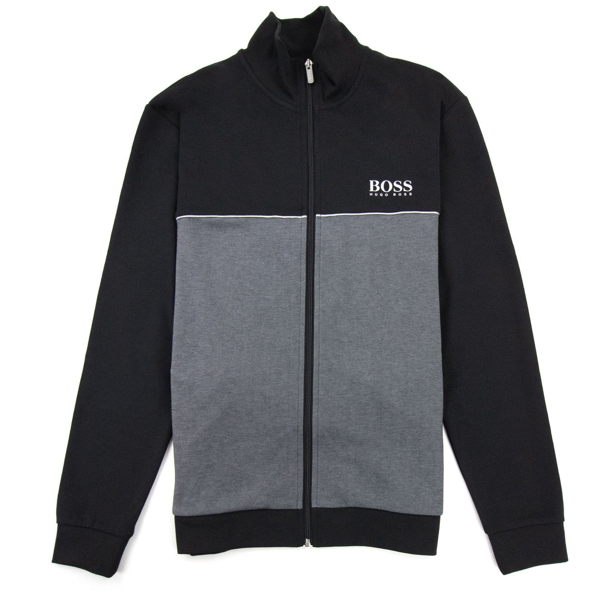 Hugo Boss Metalic Logo Tracksuit Jacket Black 001