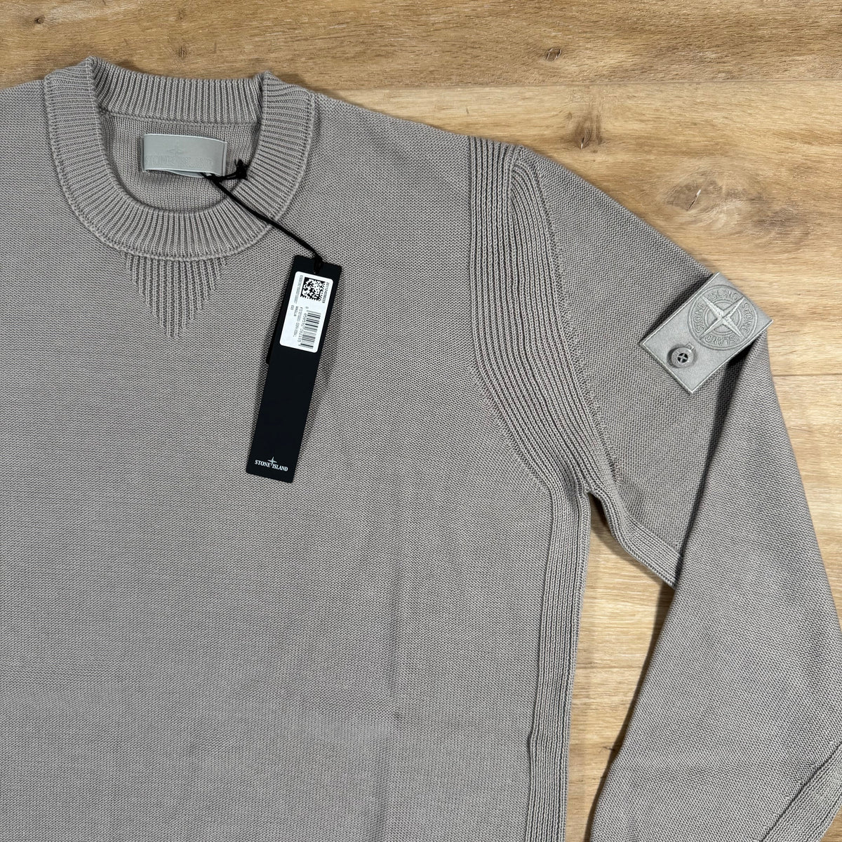 Stone Island Cotton Cashmere Ghost Sweatshirt in Dust Grey Castmark