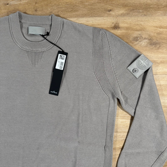 Stone Island Cotton Cashmere Ghost Sweatshirt in Dust Grey Castmark