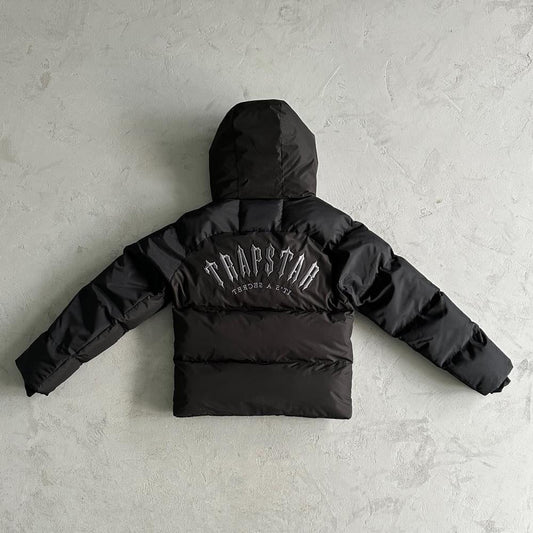 Trapstar Irongate Arch Puffer Jacket - Black/Black