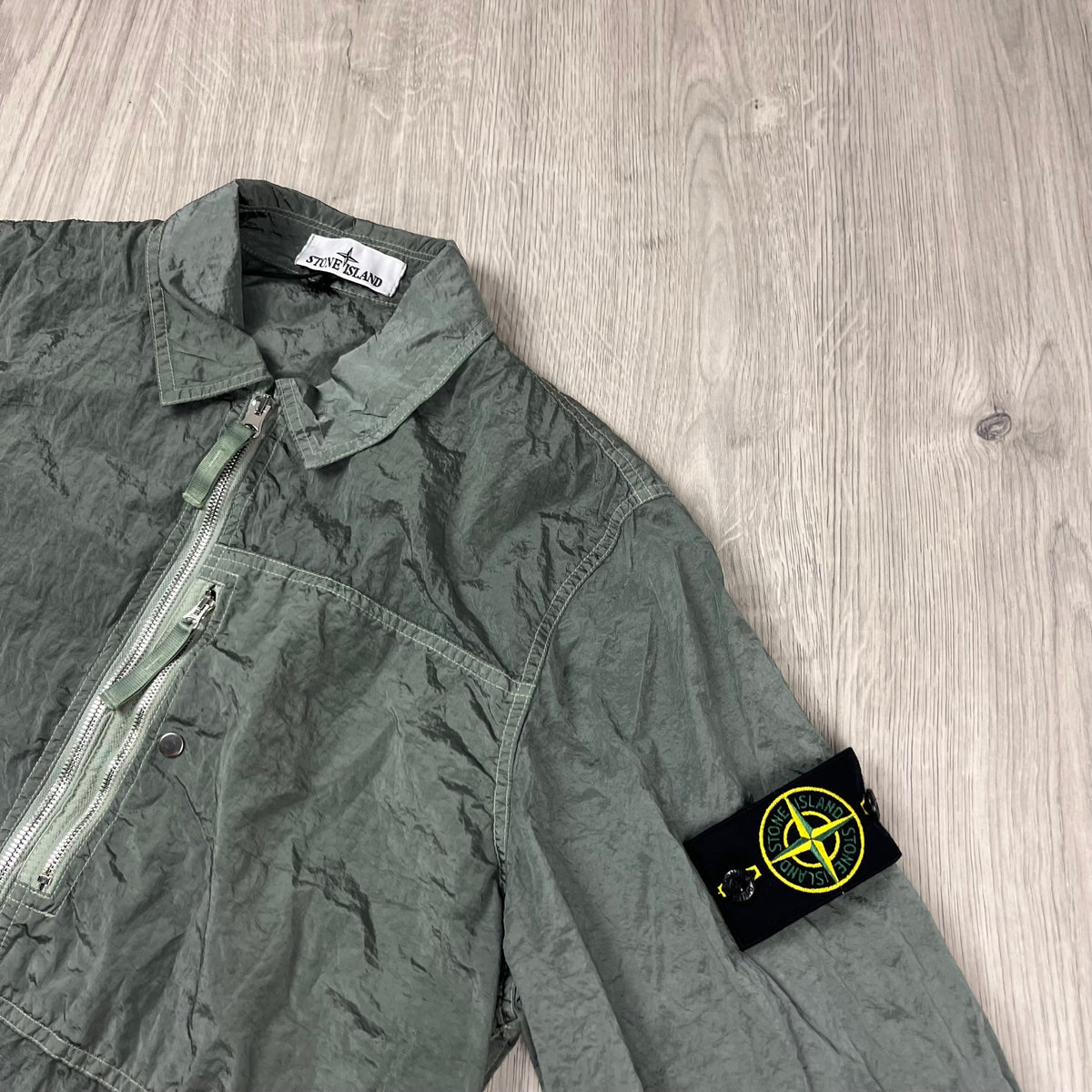 Stone Island Metal Overshirt - Sage Castmark