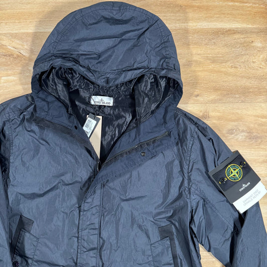 Stone Island Crinkle Reps R-NY Jacket in Navy Castmark