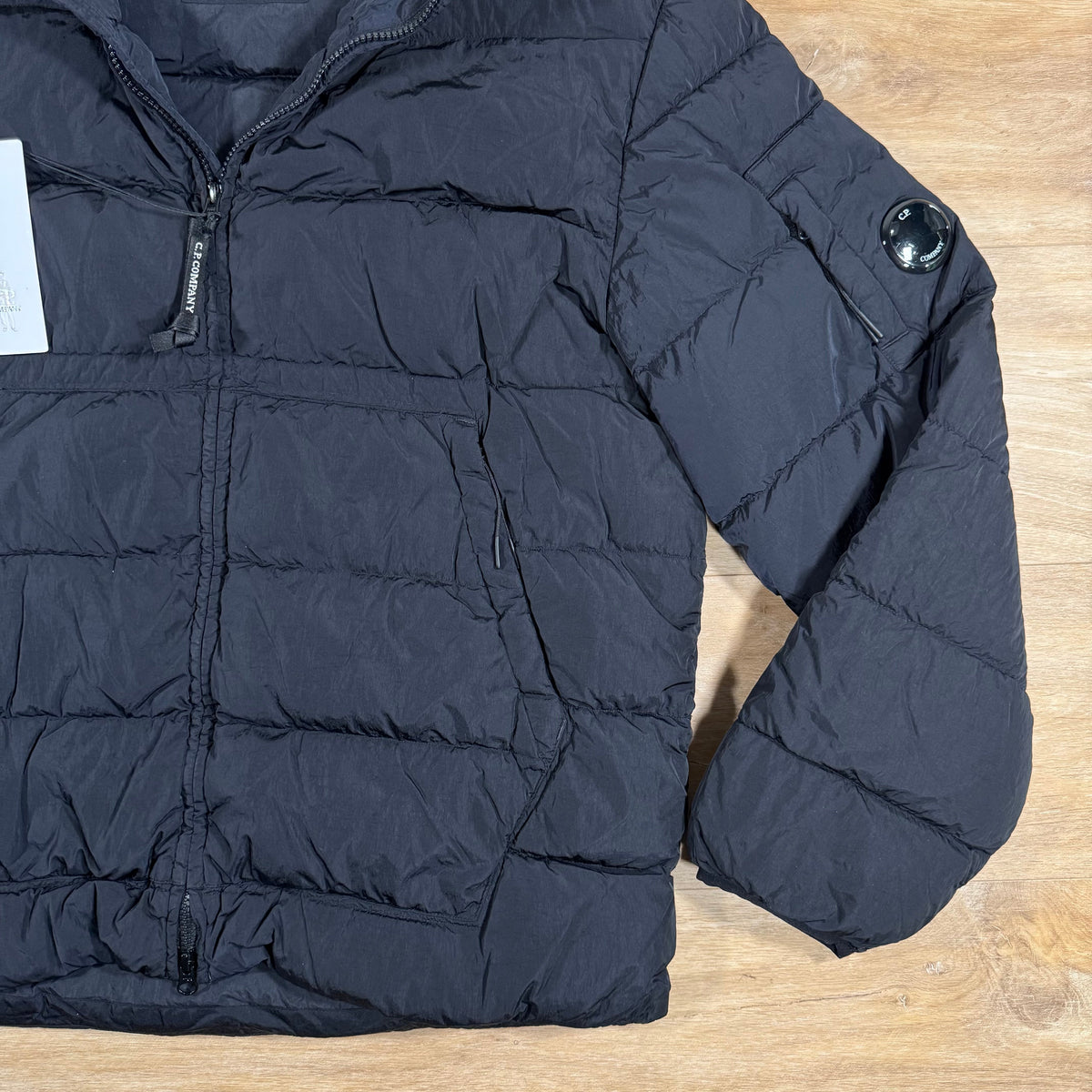 CP Company Chrome-R Down Lens Jacket in Navy Castmark