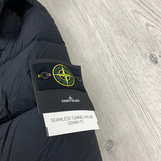 Stone Island Nylon Down Jacket - Black Castmark