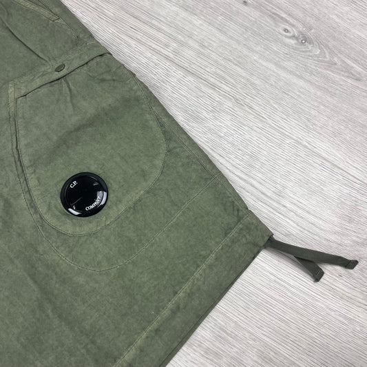 CP Company Cargo Shorts - Bronze Green Castmark