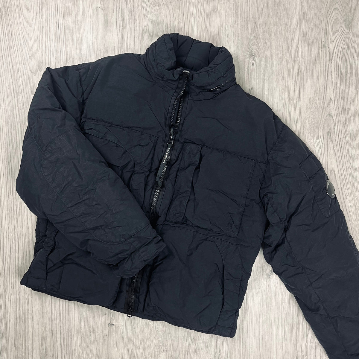 CP Company Chrome Down Jacket - Black Castmark