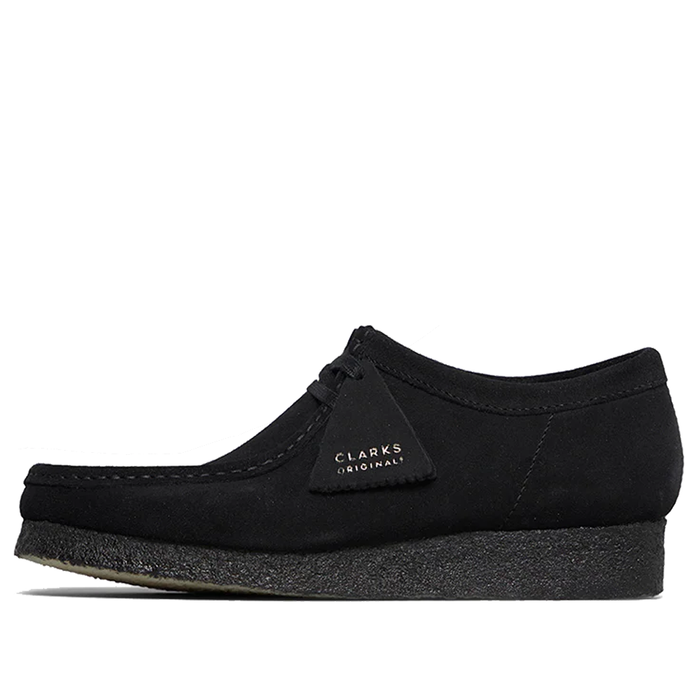 (WMNS) Clarks Wallabee 'Black Suede' 26155522