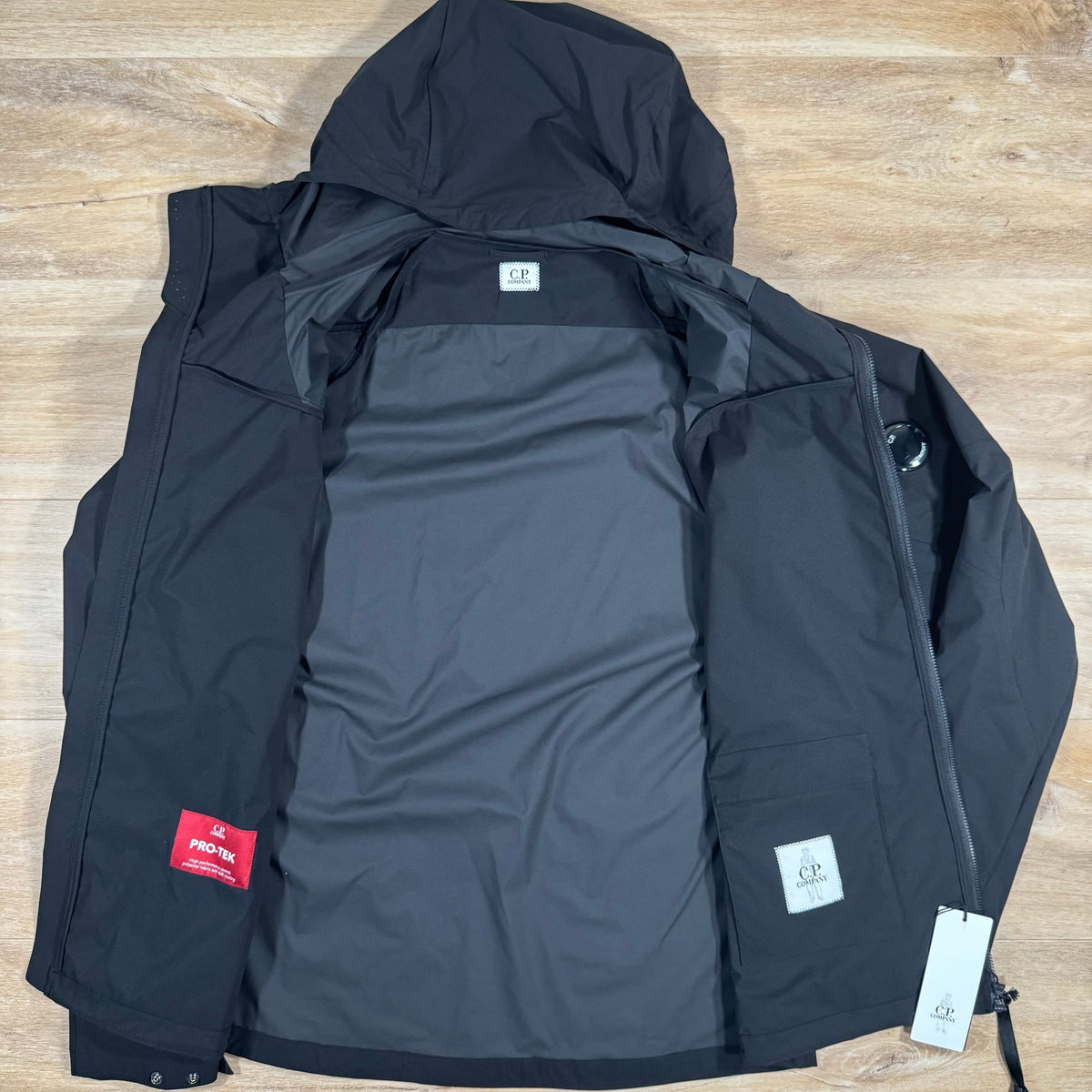 CP Company Pro-Tek Lens Jacket in Black Castmark