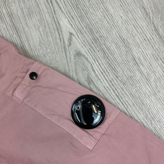 CP Company Zip Overshirt - Mauve Castmark