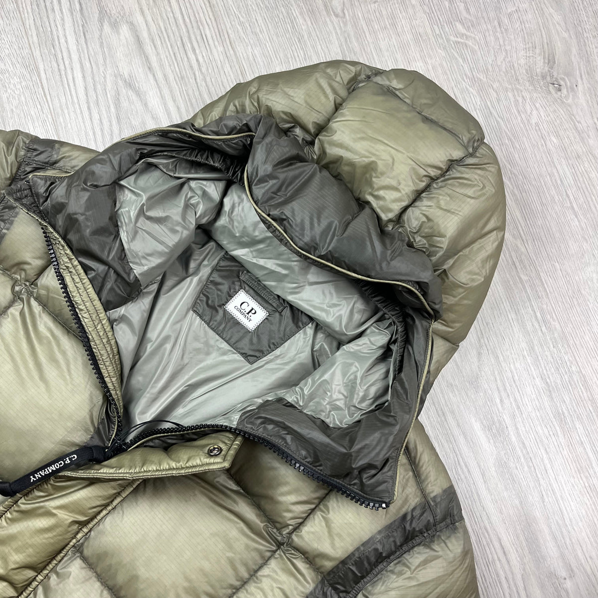 CP Company DD Shell Down Jacket - Fallen Rock Castmark