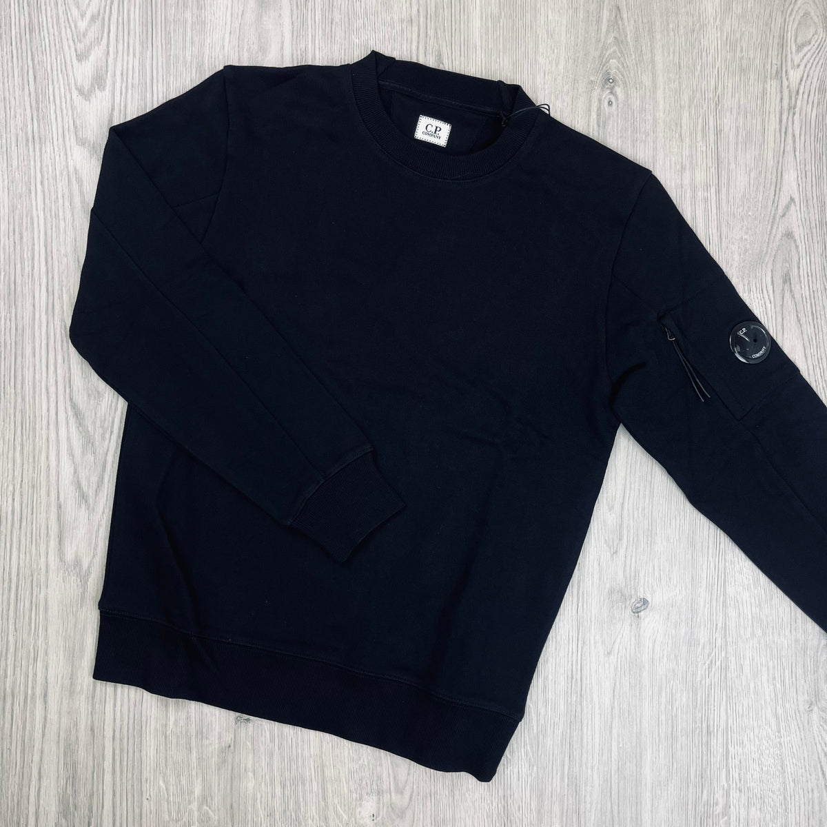 CP Company Raised Fleece Tracksuit - Black Castmark