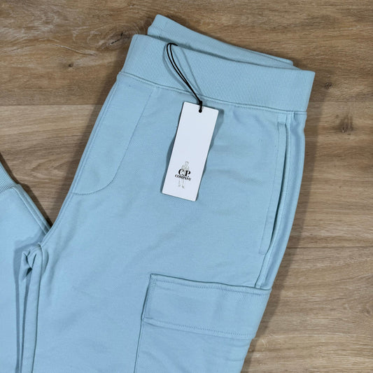 CP Company Diagonal Raised Sweatpants in Starlight Blue Castmark