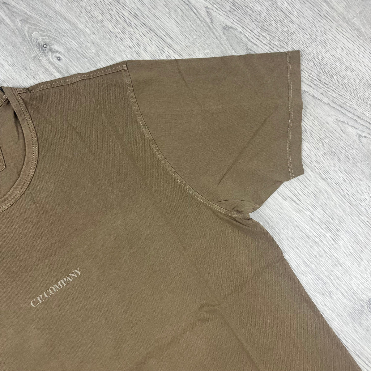 CP Company Printed T-Shirt - Brown Castmark
