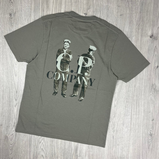 CP Company Sailor T-Shirt - Fungi Grey Castmark