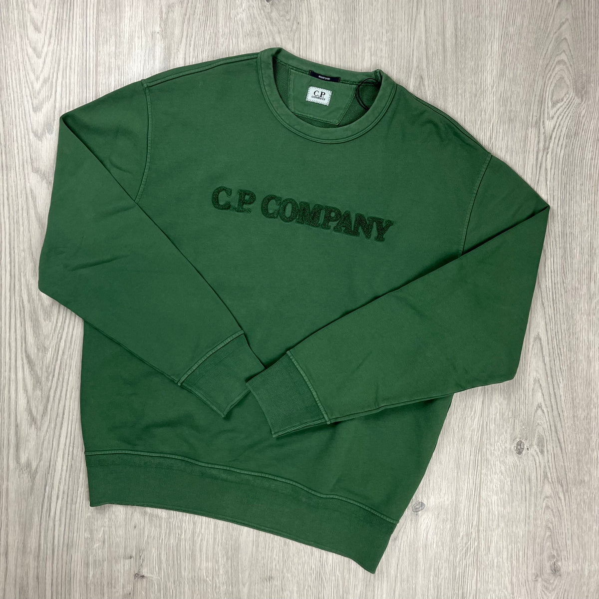 CP Company Sweatshirt - Duck Green Castmark