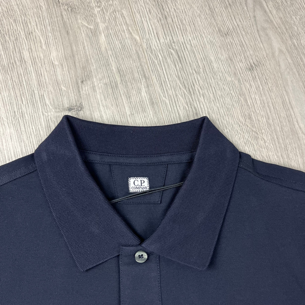 CP Company Piquet Polo Shirt - Navy Castmark