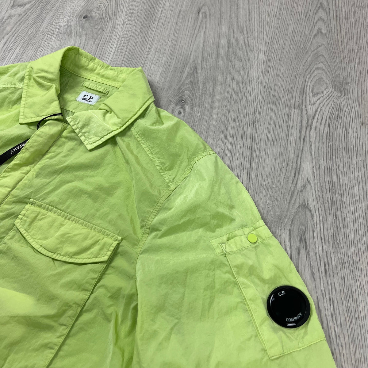 CP Company Chrome Overshirt - Green Castmark