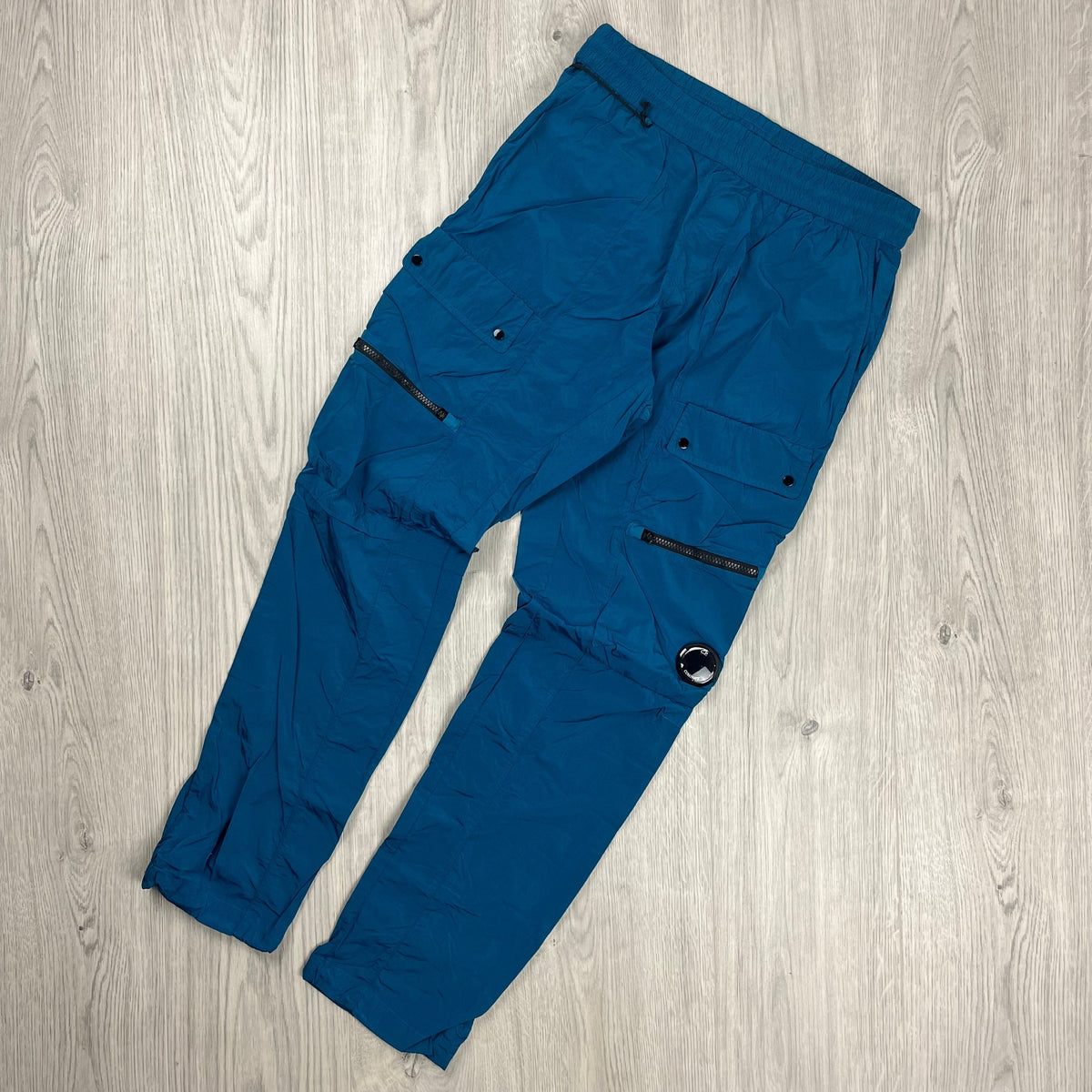 CP Company Chrome Cargo Trousers - Ink Blue Castmark