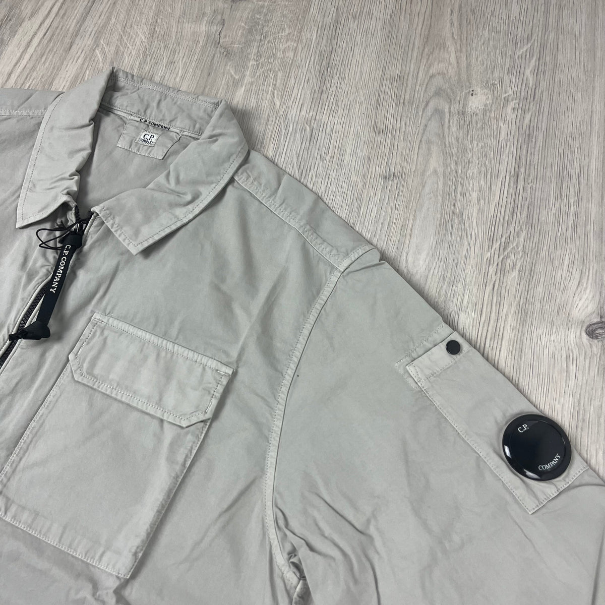 CP Company Zip Overshirt - London Fog Castmark
