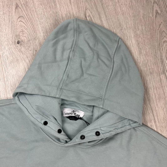 Stone Island Embroidered Hoodie - Sky Blue Castmark