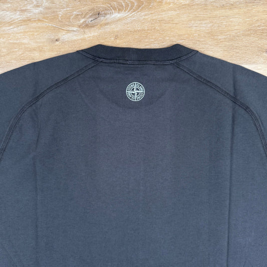 Stone Island Organic Cotton Logo T-Shirt in Charcoal Grey Castmark