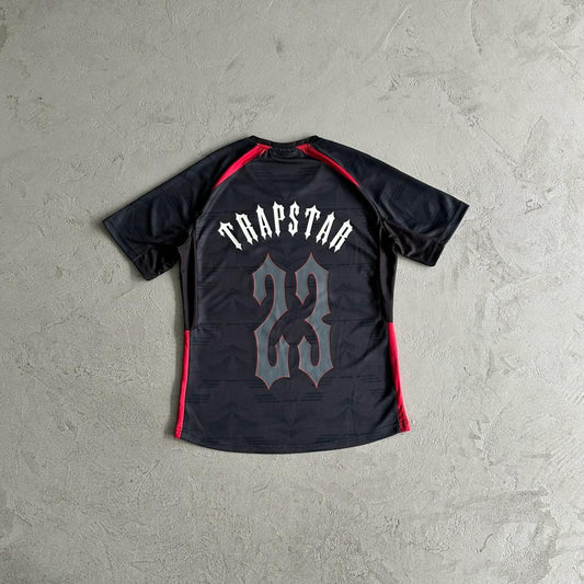 Trapstar Football T-Shirt - Black/Red