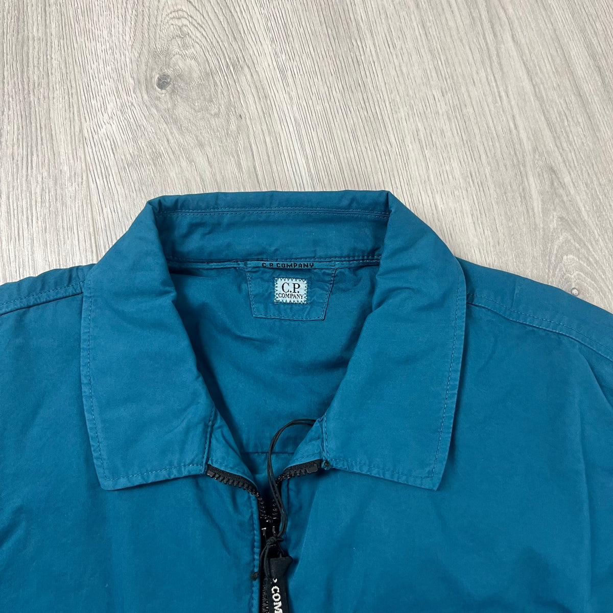 CP Company Zip Overshirt - Ink Blue Castmark