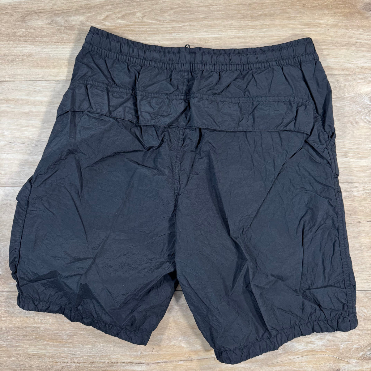 Stone Island Nylon Metal Bermuda Shorts in Black Castmark
