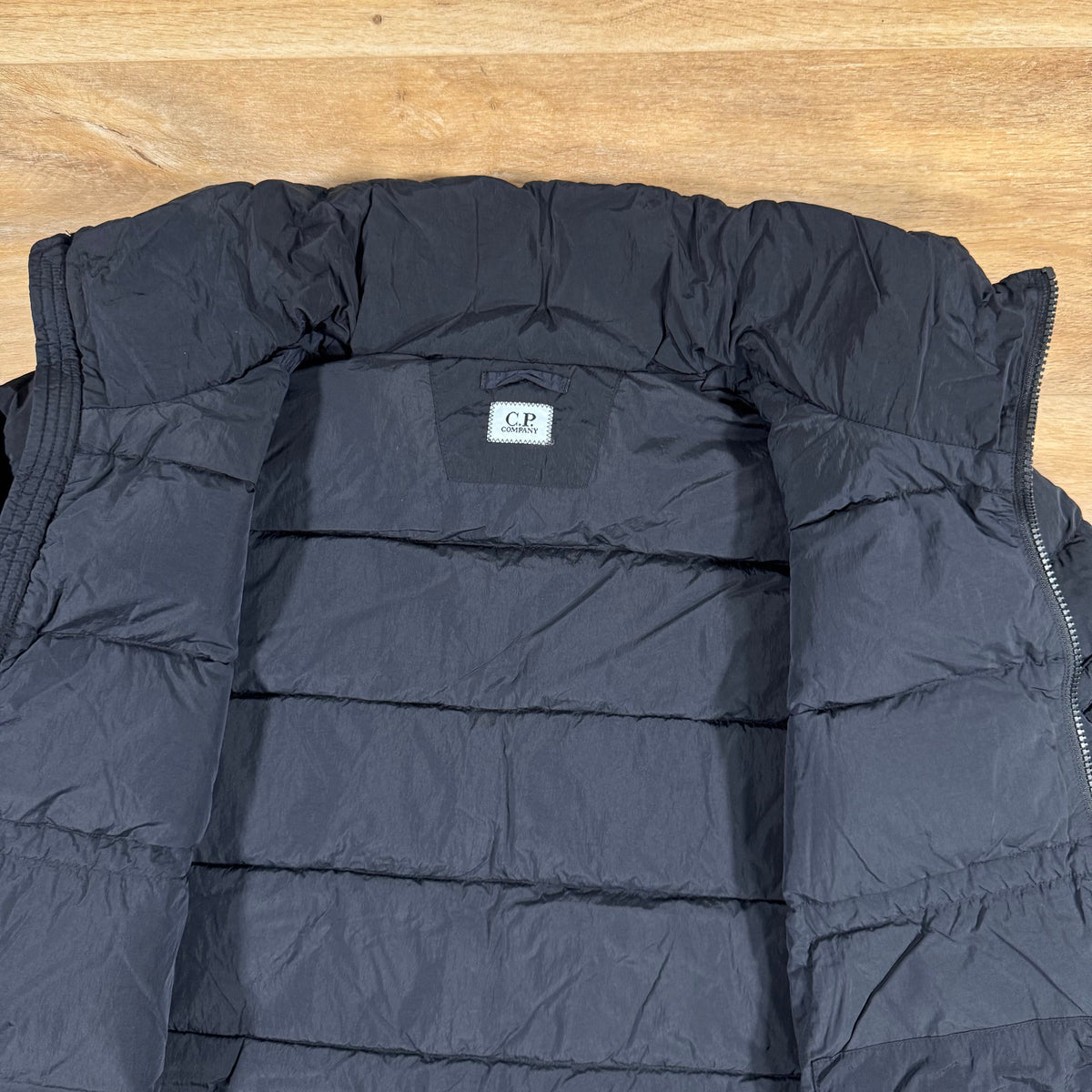 CP Company Chrome-R Down Lens Jacket in Navy Castmark