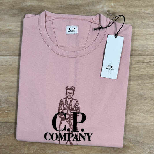 CP Company 1020 British Sailor T-Shirt in Misty Rose - Pink Castmark