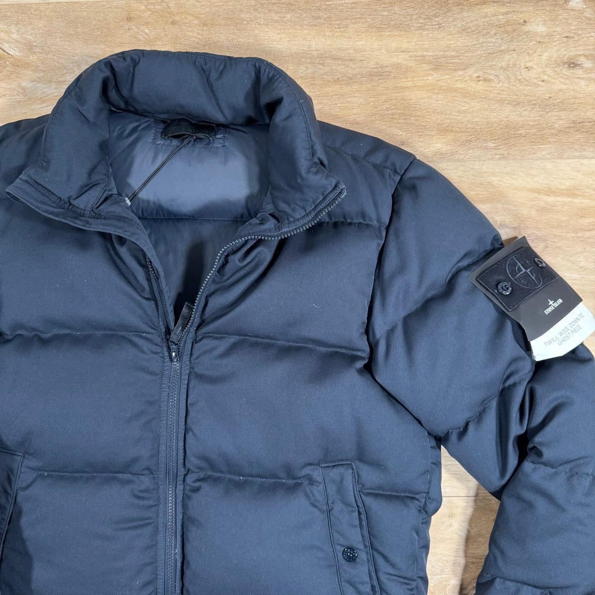 Stone Island Down-TC Ghost Jacket in Navy Castmark