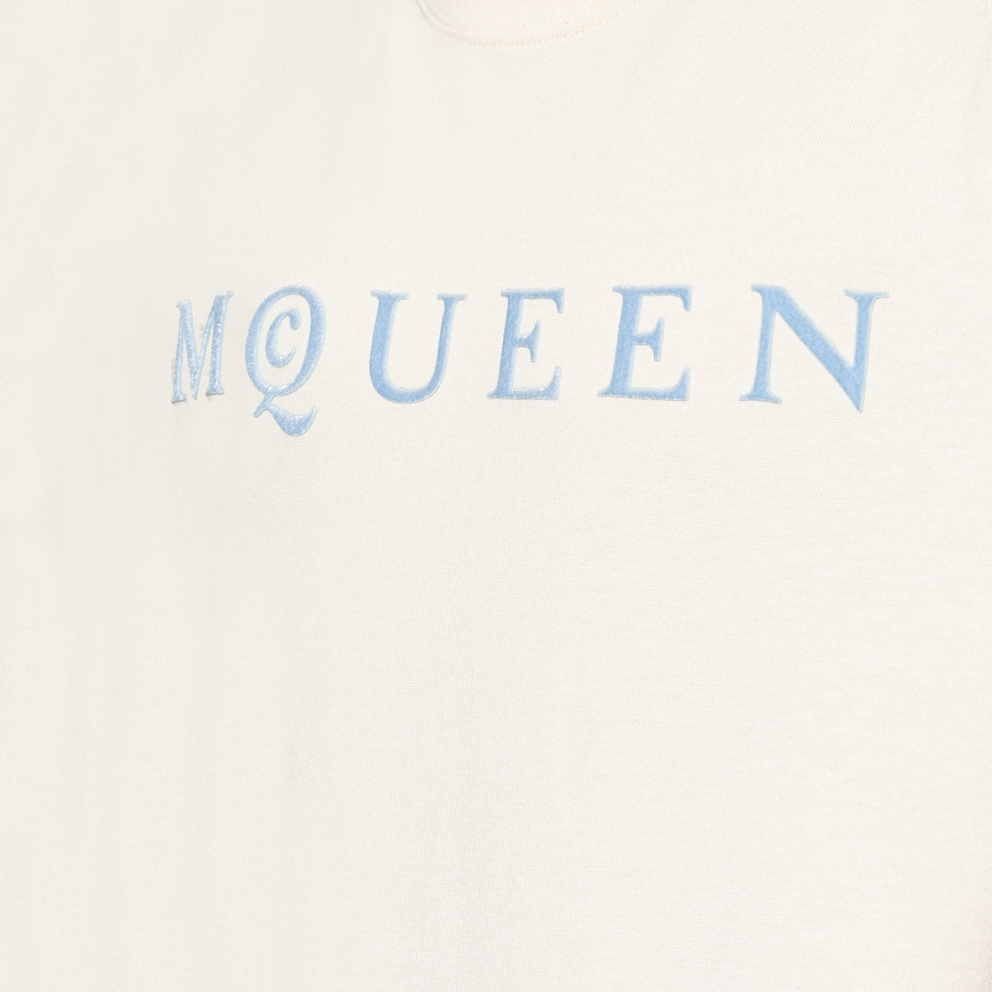 Alexander McQueen Flocked Logo T-Shirt