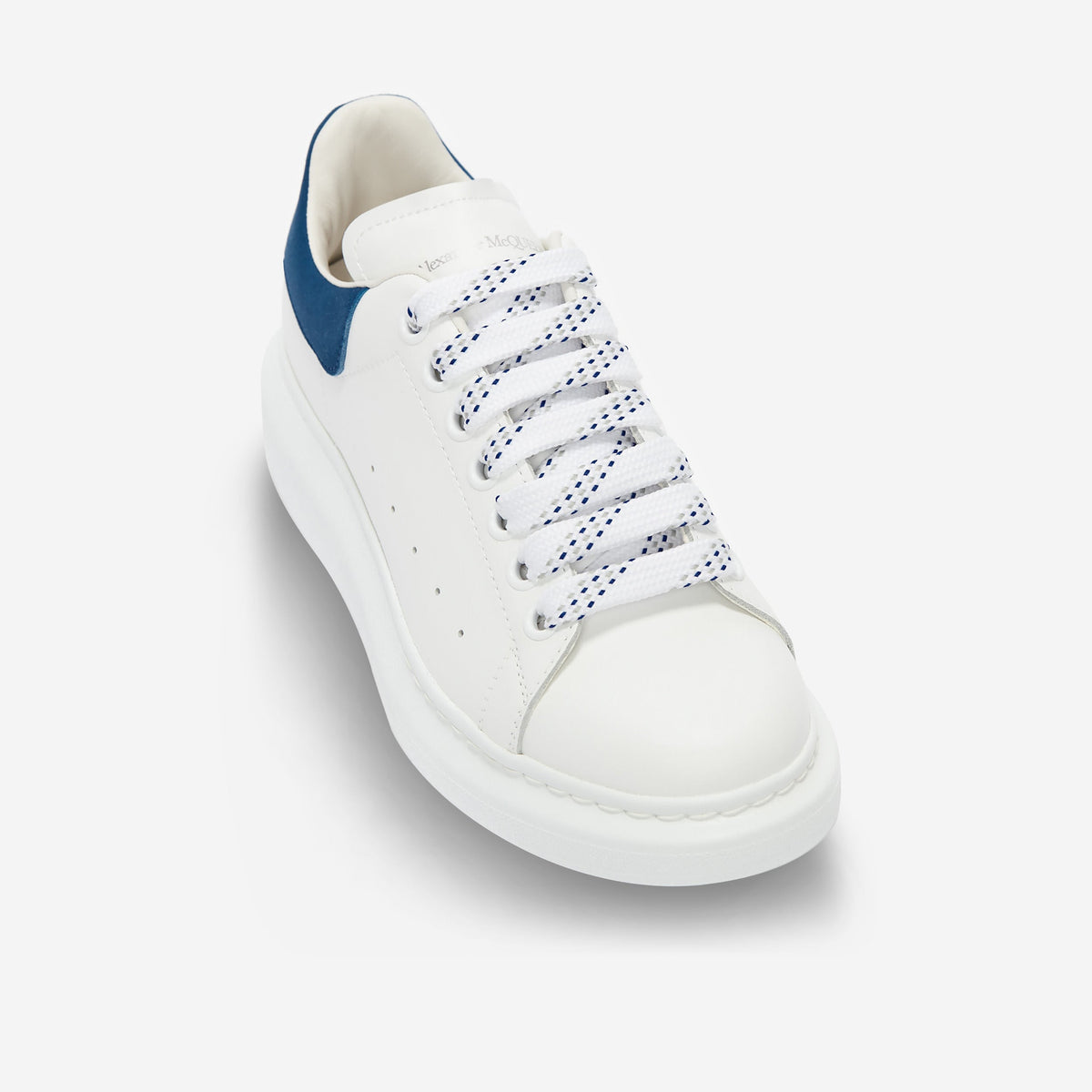 Alexander McQueen White/Paris Blue Oversized Sneaker