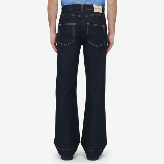 Alexander McQueen Wide Leg Denim Jeans
