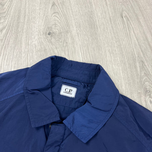 CP Company Chrome Overshirt - Estate Blue Castmark