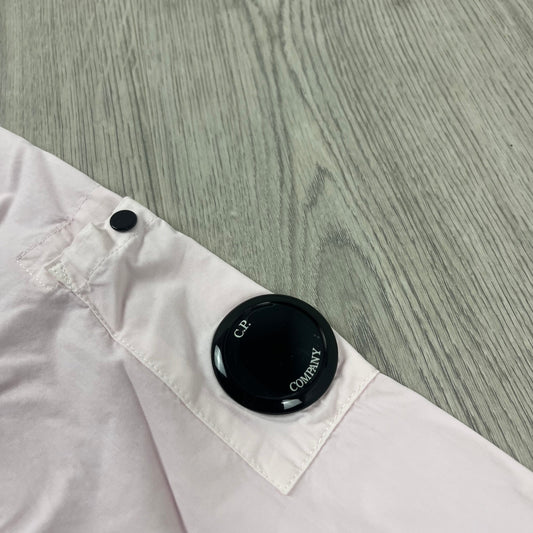 CP Company Zip Overshirt - Pink Castmark
