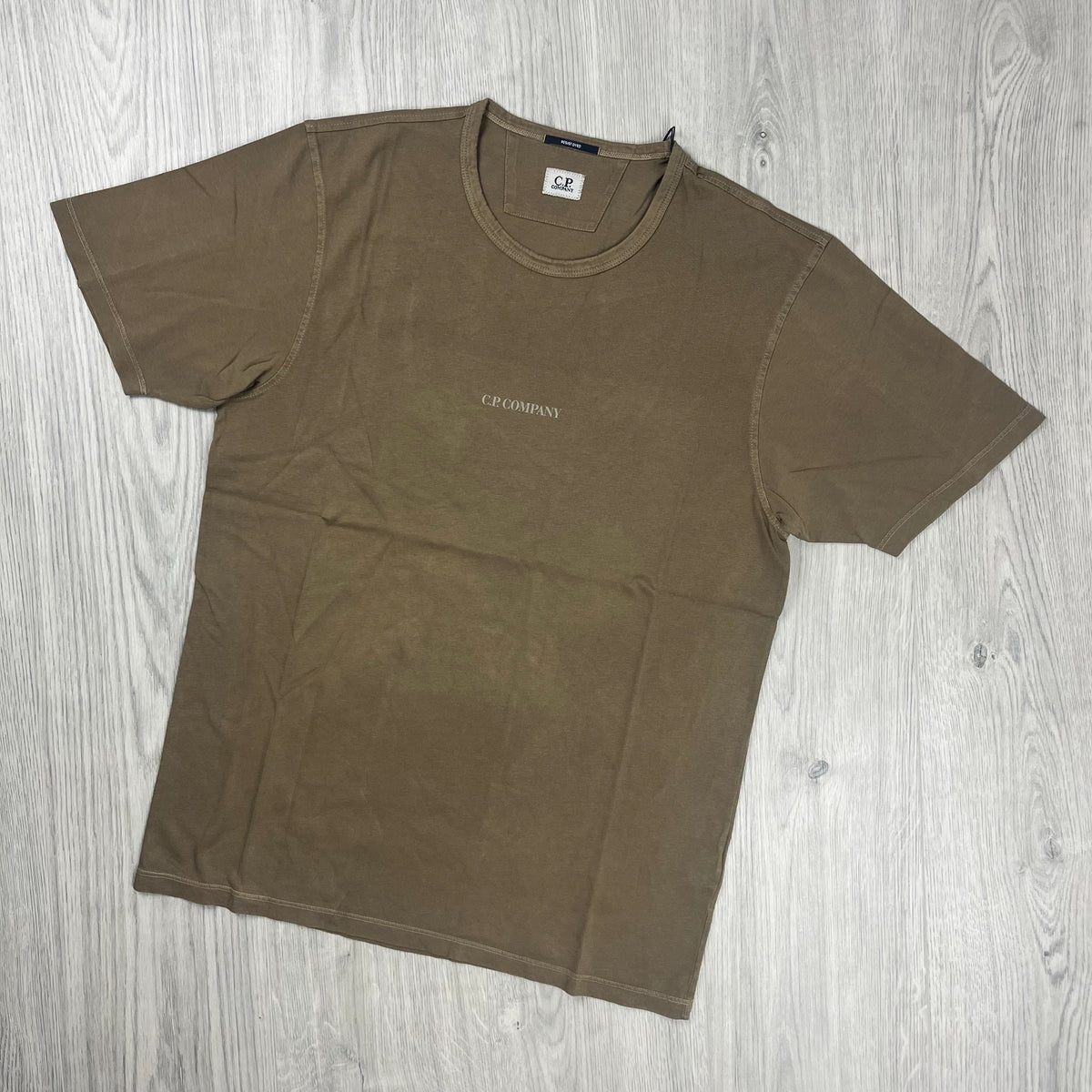 CP Company Printed T-Shirt - Brown Castmark