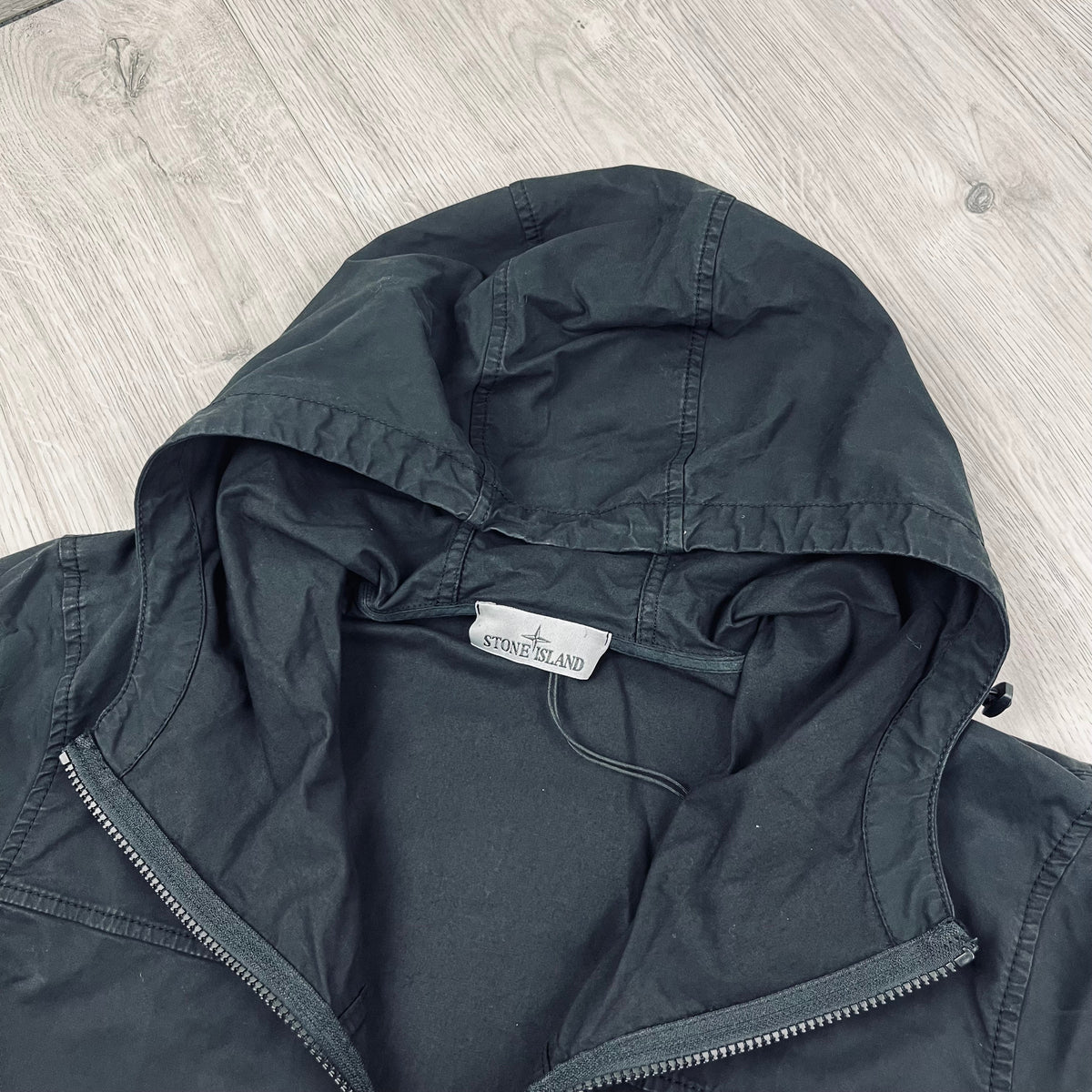 Stone Island Hooded Overshirt - Black Castmark