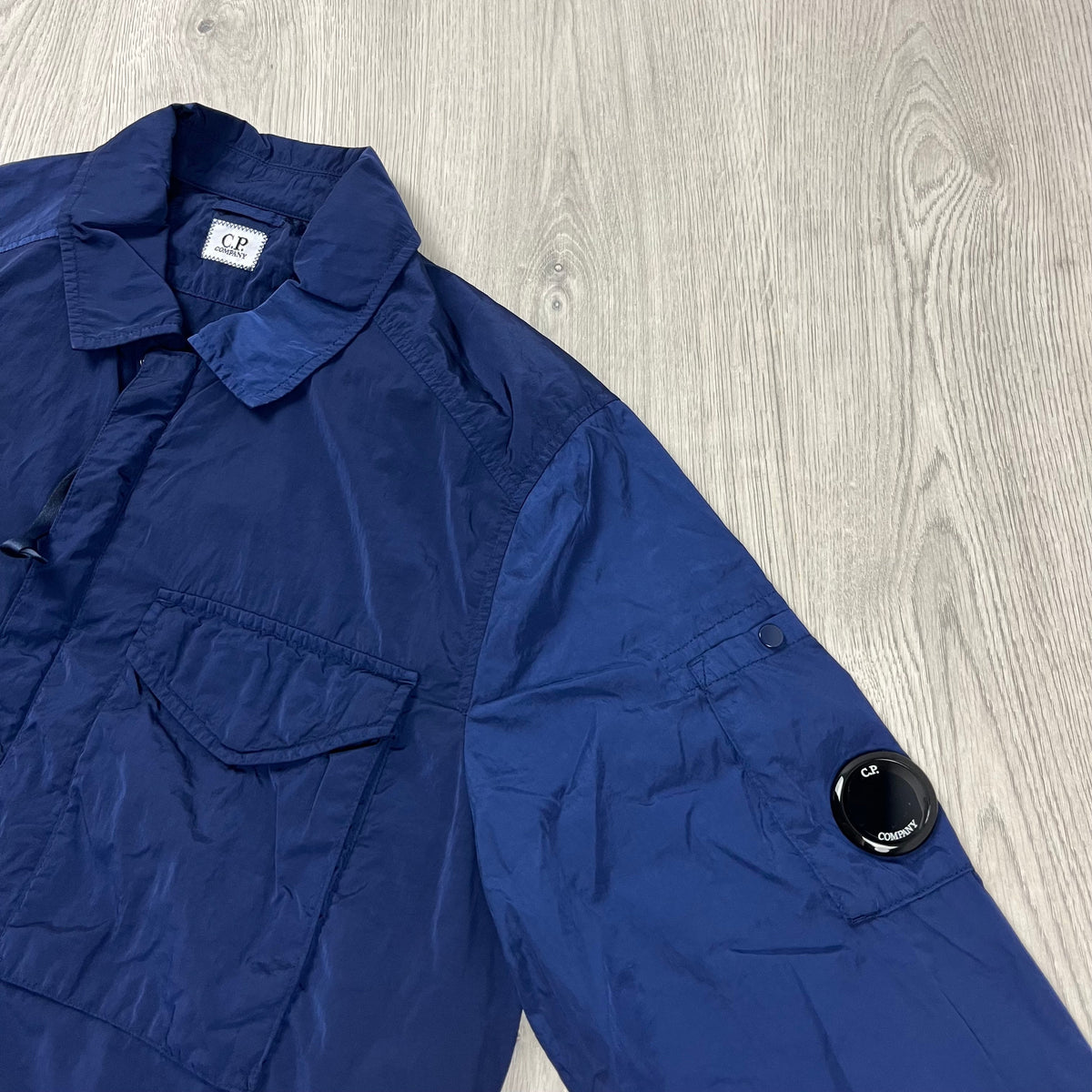 CP Company Chrome Overshirt - Estate Blue Castmark