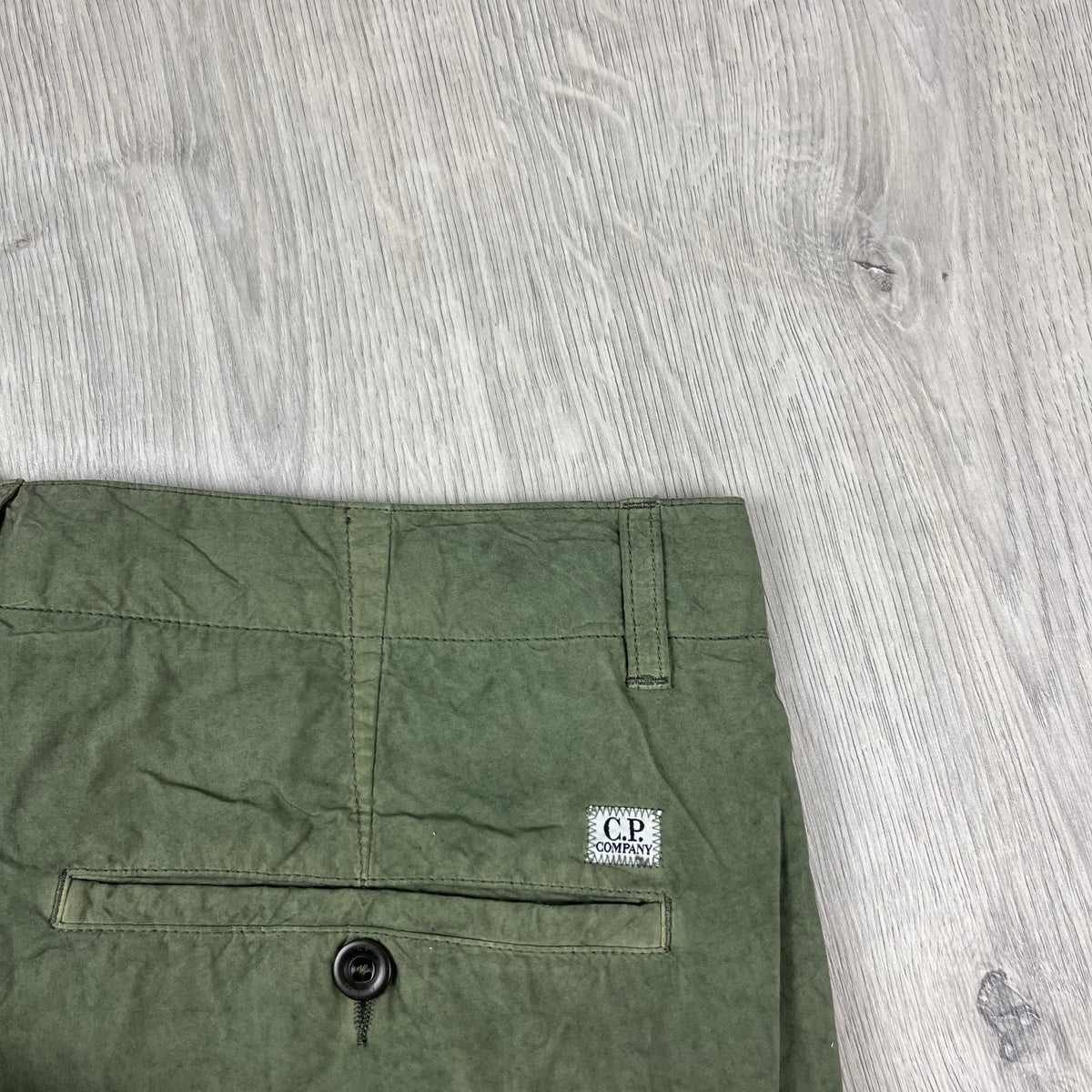 CP Company Cargo Shorts - Bronze Green Castmark