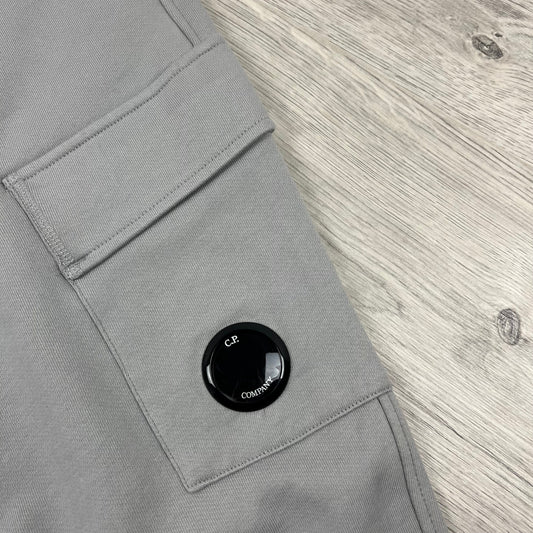CP Company Raised Fleece Sweatpants - Drizzle Castmark