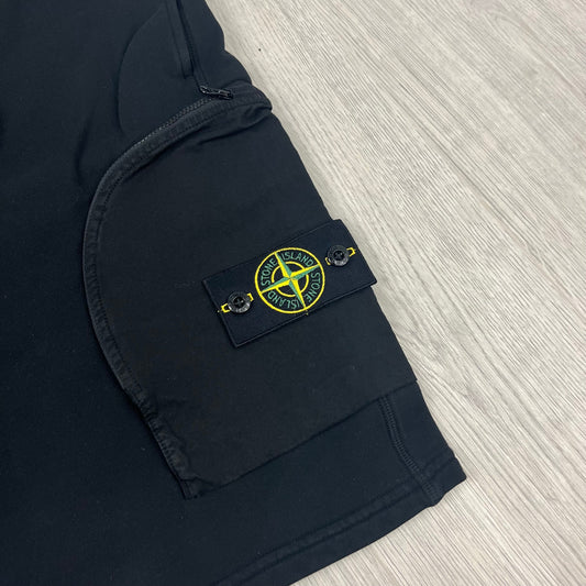 Stone Island Jersey Shorts - Black Castmark