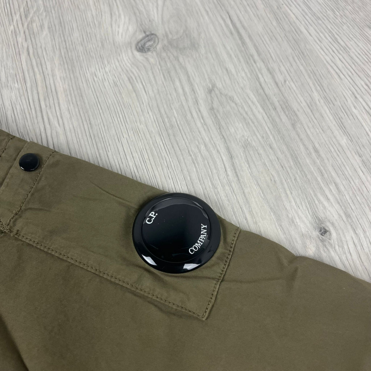 CP Company Zip Overshirt - Ivy Green Castmark